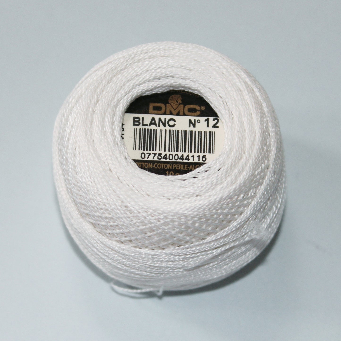Coton perlé blanc n°12 DMC