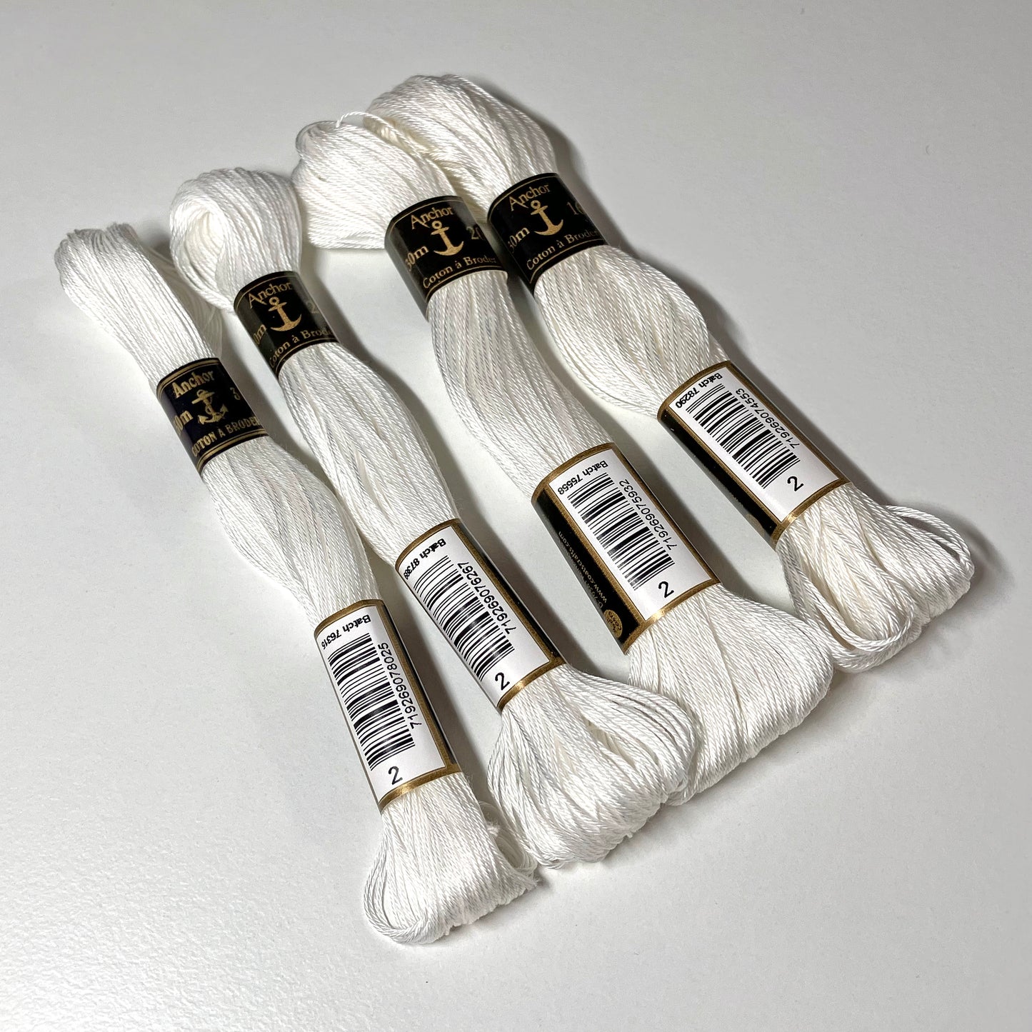 Coton blanc à broder Anchor