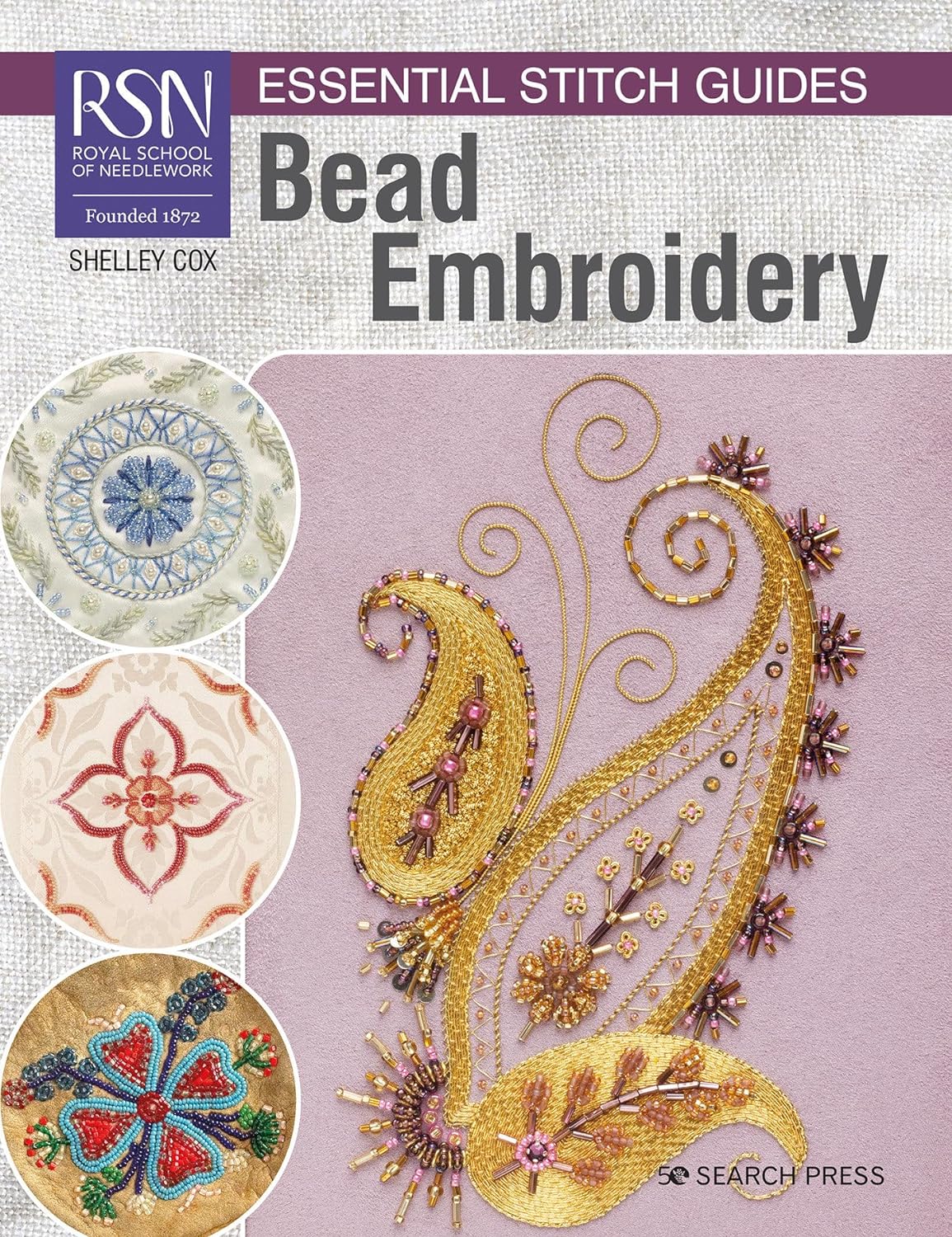 Broderie de perles : guide essentiel des points de la Royal School of Needlework