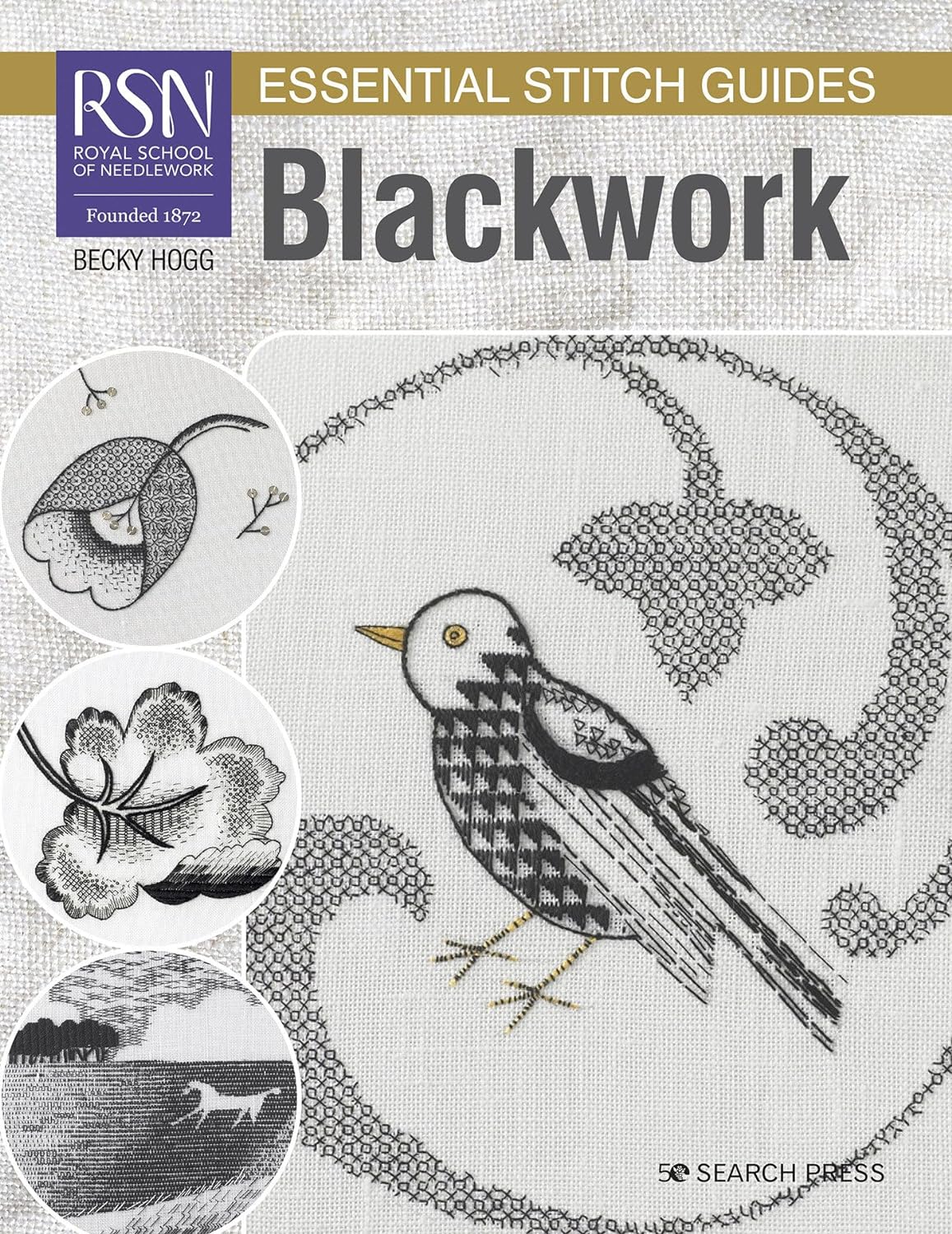 Broderie Blackwork : Guide essentiel des points de la Royal School of Needlework