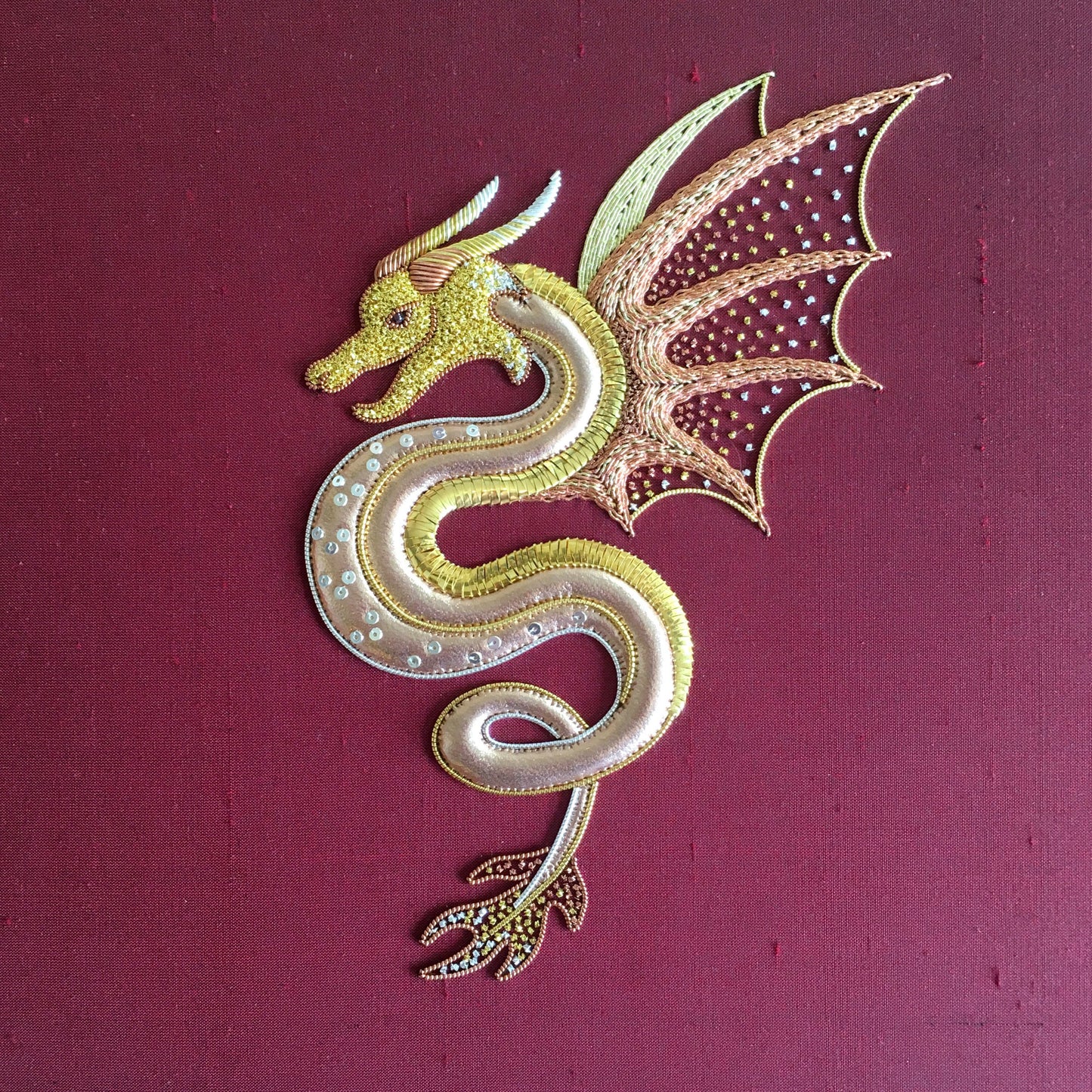 'Wyvern' Goldwork Embroidery Kit Materials Pack
