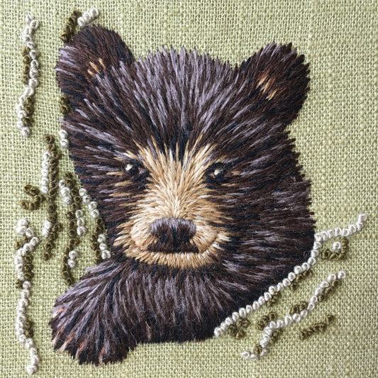 'Little Cub' Crewelwork Embroidery Kit