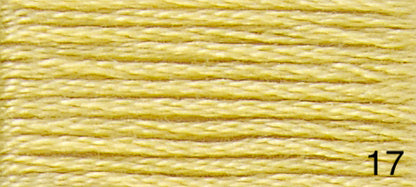 Mouliné de coton DMC jaune et orange