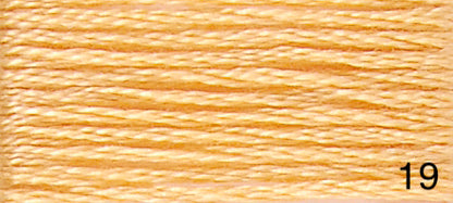 Mouliné de coton DMC jaune et orange