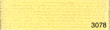 Mouliné de coton DMC jaune et orange