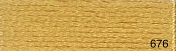 Mouliné de coton DMC jaune et orange