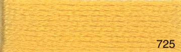 Mouliné de coton DMC jaune et orange