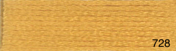 Mouliné de coton DMC jaune et orange
