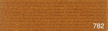 Mouliné de coton DMC jaune et orange