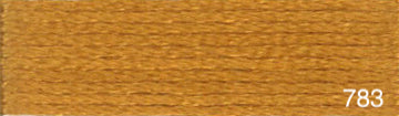 Mouliné de coton DMC jaune et orange