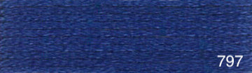 Coton mouliné DMC bleu