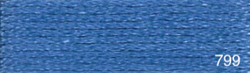 Coton mouliné DMC bleu