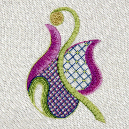 'Flora' Jacobean Crewel Work Embroidery Kit