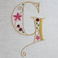 'Monogram' Silk & Goldwork Embroidery Pattern