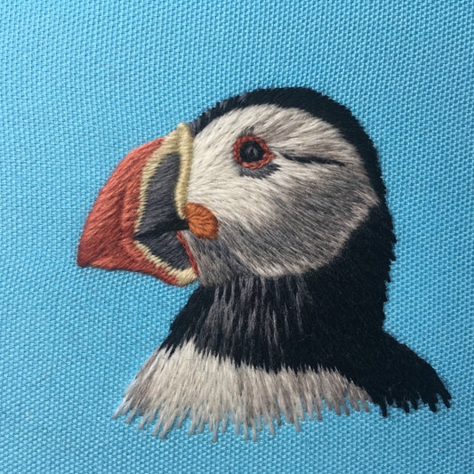 Kit de broderie au point de croix « Puffin Parade »
