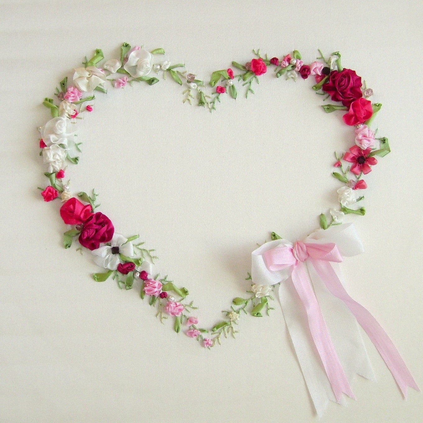 'Love Heart' Silk Ribbon Embroidery Kit