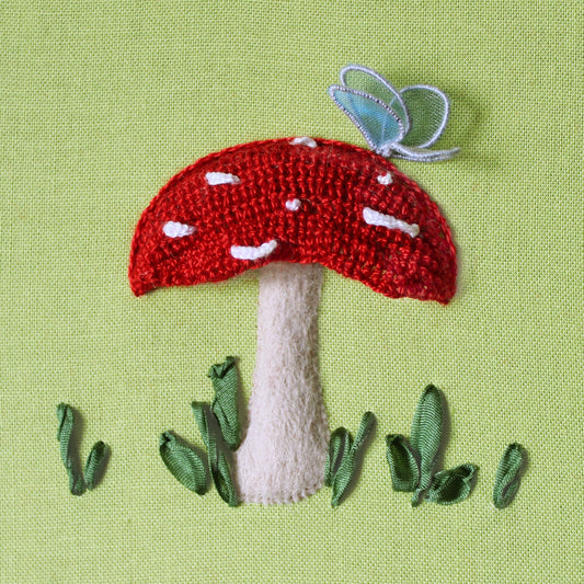 Motif de broderie Stumpwork « Champignon »