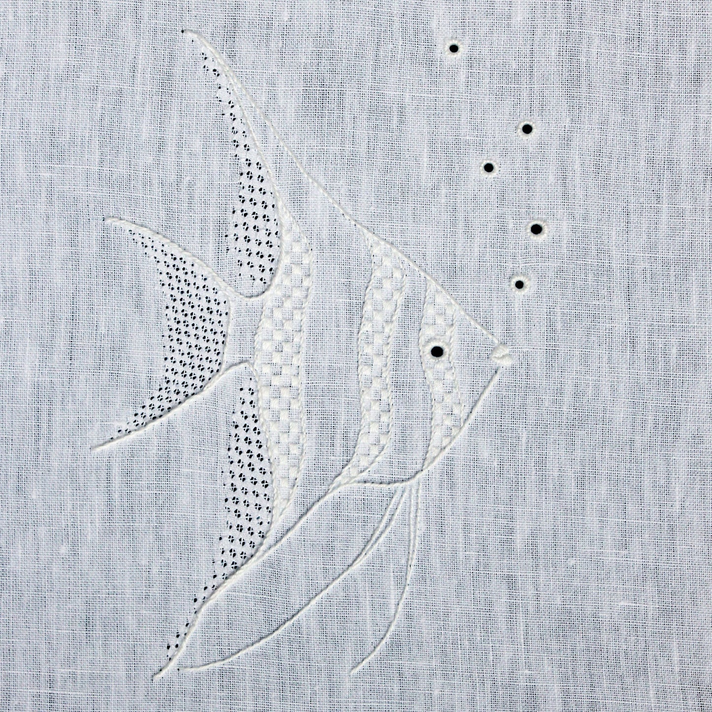 'Angelfish' Whitework Embroidery Pattern