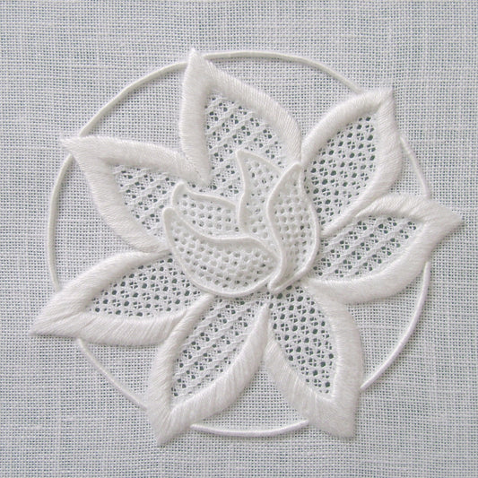 'Waterlily' Whitework Embroidery Kit